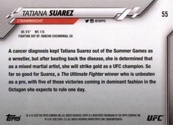 2020 Topps UFC #55 Tatiana Suarez Back