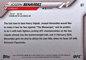 2020 Topps UFC #67 Joseph Benavidez Back