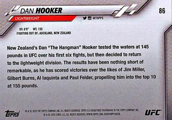 2020 Topps UFC #86 Dan Hooker Back