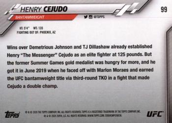 2020 Topps UFC #99 Henry Cejudo Back