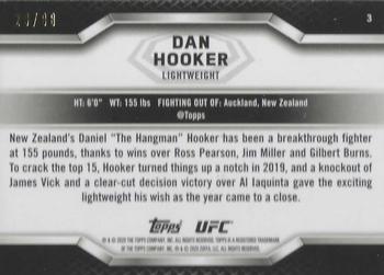 2020 Topps UFC Knockout - Green #3 Dan Hooker Back