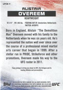 2020 Topps UFC - Bloodlines #UFCB-7 Alistair Overeem Back