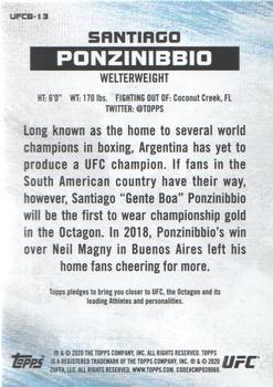 2020 Topps UFC - Bloodlines #UFCB-13 Santiago Ponzinibbio Back
