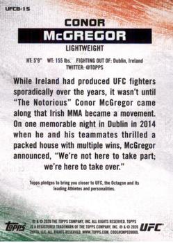 2020 Topps UFC - Bloodlines #UFCB-15 Conor McGregor Back