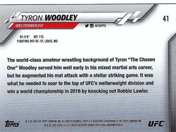 2020 Topps UFC - Rainbow Foil #41 Tyron Woodley Back