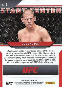 2021 Panini Prizm UFC #5 Joe Lauzon Back