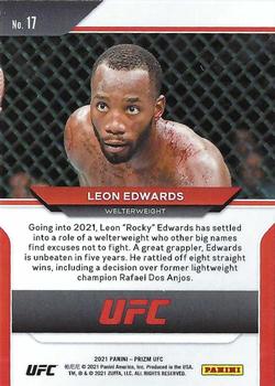 2021 Panini Prizm UFC #17 Leon Edwards Back