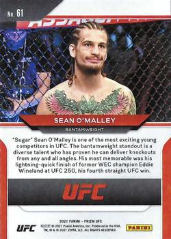 2021 Panini Prizm UFC #61 Sean O'Malley Back