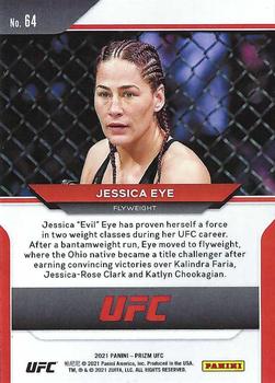 2021 Panini Prizm UFC #64 Jessica Eye Back