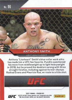 2021 Panini Prizm UFC #96 Anthony Smith Back