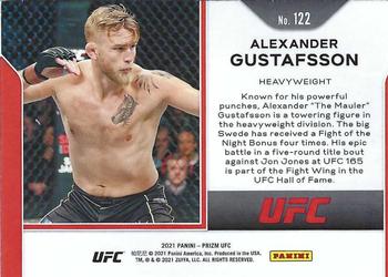 2021 Panini Prizm UFC #122 Alexander Gustafsson Back