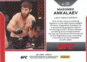 2021 Panini Prizm UFC #123 Magomed Ankalaev Back