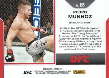 2021 Panini Prizm UFC #155 Pedro Munhoz Back