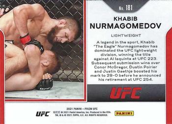 2021 Panini Prizm UFC #181 Khabib Nurmagomedov Back