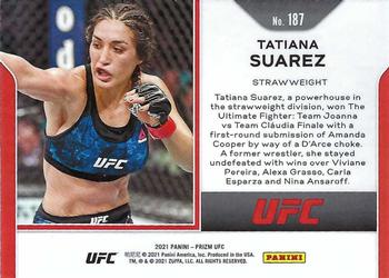 2021 Panini Prizm UFC #187 Tatiana Suarez Back