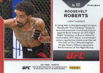 2021 Panini Prizm UFC - Green Prizms #117 Roosevelt Roberts Back
