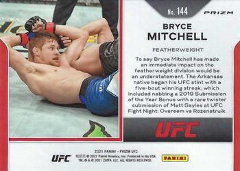 2021 Panini Prizm UFC - Green Prizms #144 Bryce Mitchell Back