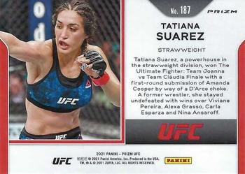 2021 Panini Prizm UFC - Green Prizms #187 Tatiana Suarez Back