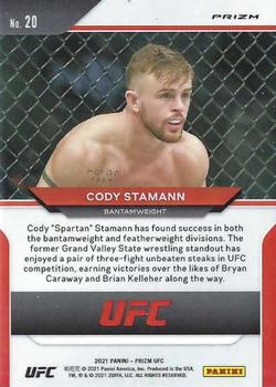 2021 Panini Prizm UFC - Silver Prizms #20 Cody Stamann Back