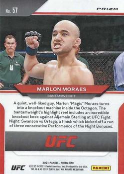 2021 Panini Prizm UFC - Silver Prizms #57 Marlon Moraes Back