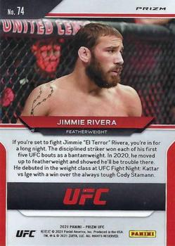 2021 Panini Prizm UFC - Silver Prizms #74 Jimmie Rivera Back