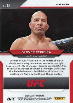 2021 Panini Prizm UFC - Silver Prizms #82 Glover Teixeira Back