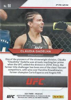 2021 Panini Prizm UFC - Silver Prizms #98 Claudia Gadelha Back