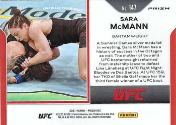 2021 Panini Prizm UFC - Silver Prizms #147 Sara McMann Back