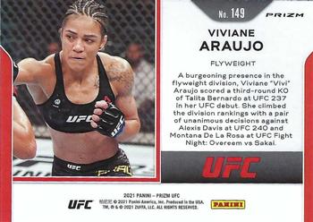 2021 Panini Prizm UFC - Silver Prizms #149 Viviane Araujo Back