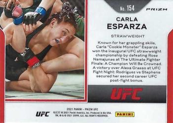 2021 Panini Prizm UFC - Silver Prizms #154 Carla Esparza Back