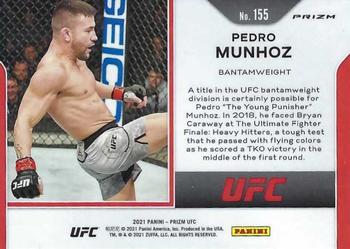 2021 Panini Prizm UFC - Silver Prizms #155 Pedro Munhoz Back