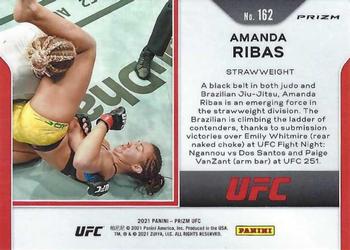 2021 Panini Prizm UFC - Silver Prizms #162 Amanda Ribas Back
