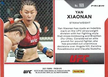 2021 Panini Prizm UFC - Silver Prizms #169 Yan Xiaonan Back
