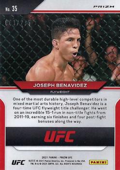 2021 Panini Prizm UFC - Red Prizms #35 Joseph Benavidez Back