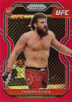 2021 Panini Prizm UFC - Red Prizms #91 Tanner Boser Front