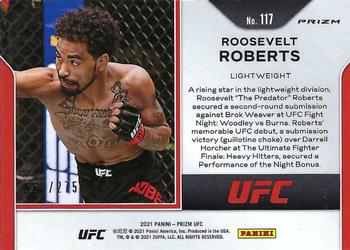 2021 Panini Prizm UFC - Red Prizms #117 Roosevelt Roberts Back