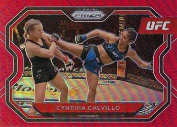 2021 Panini Prizm UFC - Red Prizms #146 Cynthia Calvillo Front