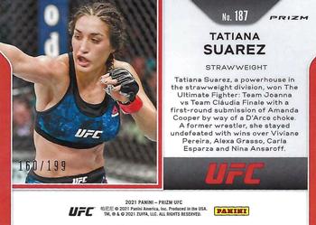 2021 Panini Prizm UFC - Blue Prizms #187 Tatiana Suarez Back