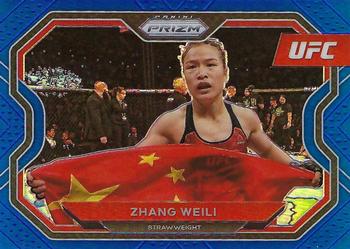 2021 Panini Prizm UFC - Blue Prizms #189 Zhang Weili Front