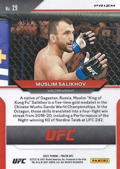 2021 Panini Prizm UFC - Purple Prizms #29 Muslim Salikhov Back