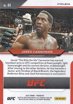 2021 Panini Prizm UFC - Purple Prizms #44 Jared Cannonier Back