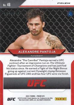 2021 Panini Prizm UFC - Purple Prizms #46 Alexandre Pantoja Back