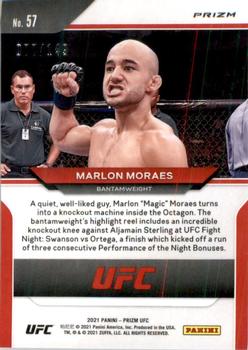 2021 Panini Prizm UFC - Purple Prizms #57 Marlon Moraes Back