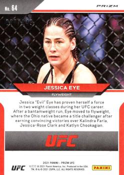 2021 Panini Prizm UFC - Purple Prizms #64 Jessica Eye Back
