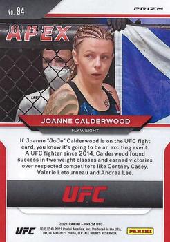 2021 Panini Prizm UFC - Purple Prizms #94 Joanne Calderwood Back