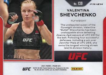 2021 Panini Prizm UFC - Purple Prizms #139 Valentina Shevchenko Back