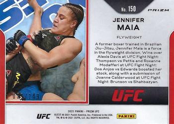 2021 Panini Prizm UFC - Purple Prizms #150 Jennifer Maia Back