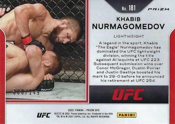 2021 Panini Prizm UFC - Purple Prizms #181 Khabib Nurmagomedov Back