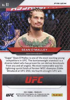 2021 Panini Prizm UFC - Orange Prizms #61 Sean O'Malley Back