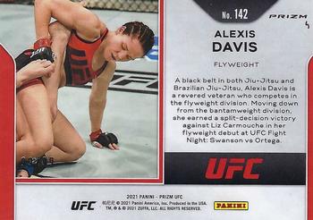 2021 Panini Prizm UFC - Orange Prizms #142 Alexis Davis Back